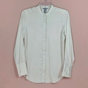 H&M Long Sleeves Button Down Silky Light Satin Top